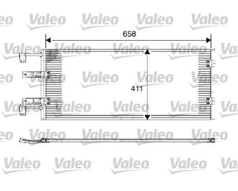 Condenser, air conditioning 817645 Valeo