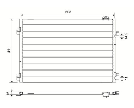 Condenser, air conditioning 817646 Valeo, Image 2