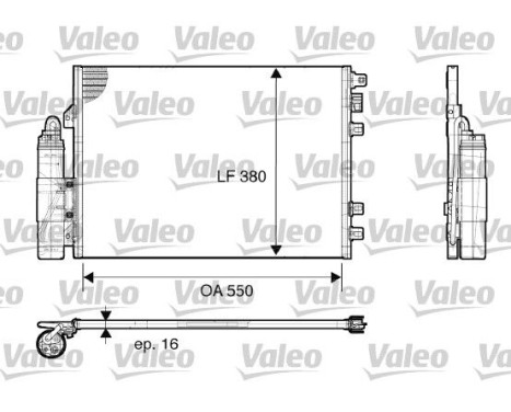Condenser, air conditioning 817661 Valeo