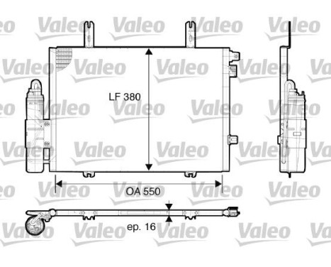 Condenser, air conditioning 817662 Valeo