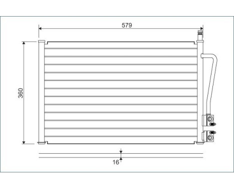 Condenser, air conditioning 817664 Valeo, Image 2