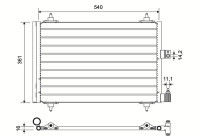 Condenser, air conditioning 817667 Valeo