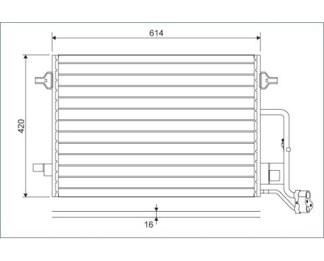 Condenser, air conditioning 817679 Valeo, Image 3