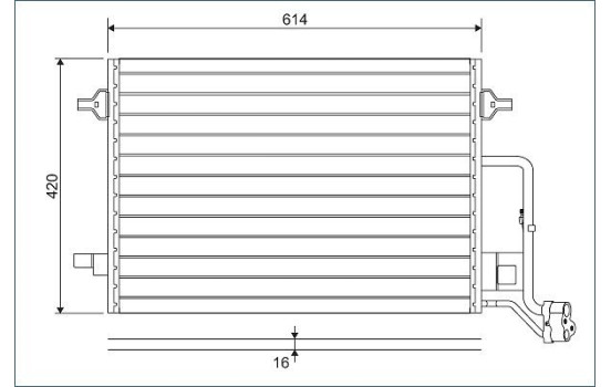 Condenser, air conditioning 817679 Valeo, Image 5
