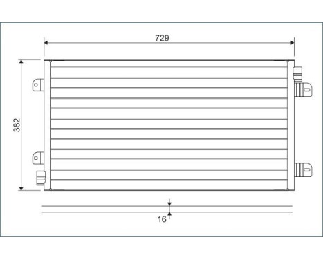 Condenser, air conditioning 817689 Valeo, Image 2