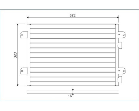 Condenser, air conditioning 817701 Valeo, Image 3