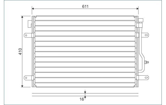 Condenser, air conditioning 817741 Valeo, Image 2