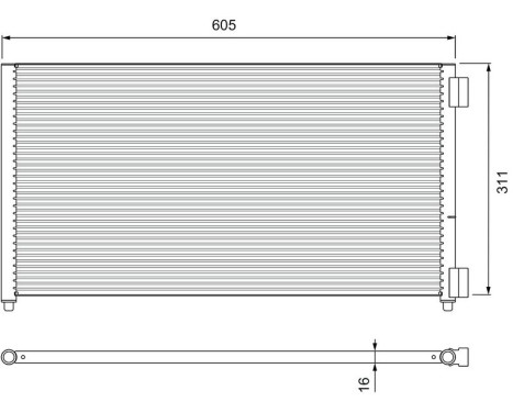 Condenser, air conditioning 817799 Valeo, Image 2