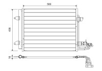 Condenser, air conditioning 817806 Valeo