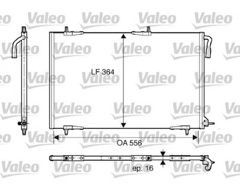 Condenser, air conditioning 818000 Valeo, Image 2
