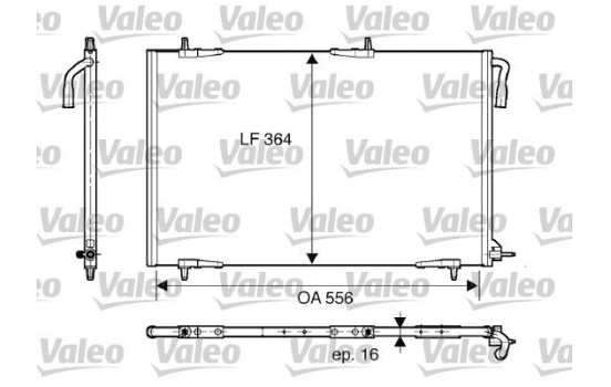 Condenser, air conditioning 818000 Valeo, Image 2