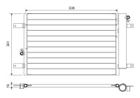 Condenser, air conditioning 818004 Valeo
