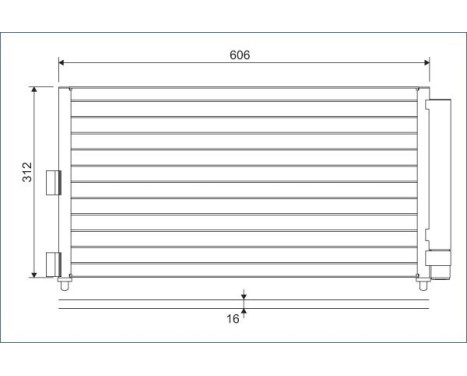 Condenser, air conditioning 818021 Valeo, Image 3