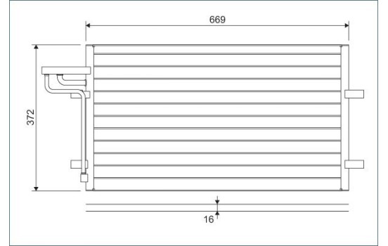 Condenser, air conditioning 818046 Valeo, Image 3