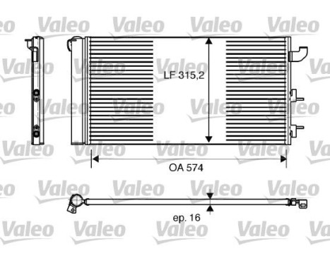 Condenser, air conditioning 818162 Valeo, Image 2