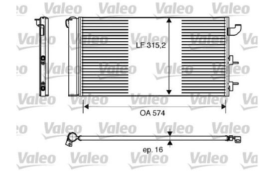 Condenser, air conditioning 818162 Valeo, Image 2