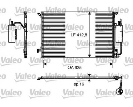 Condenser, air conditioning 818175 Valeo, Image 2