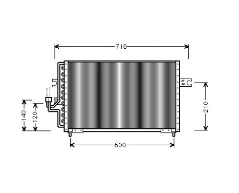Condenser, air conditioning 82005042 International Radiators