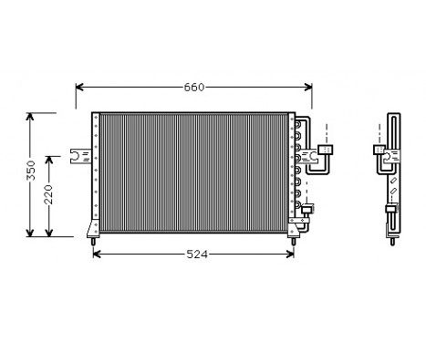 Condenser, air conditioning 82005045 International Radiators