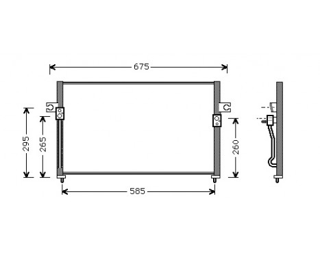 Condenser, air conditioning 82005058 International Radiators