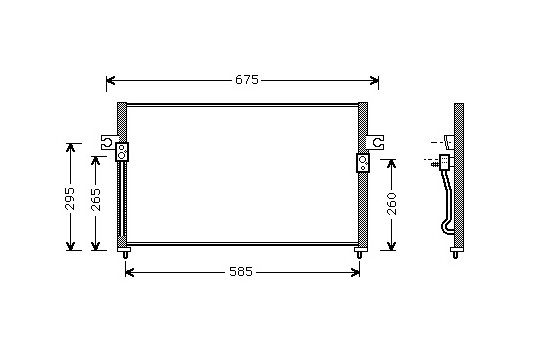 Condenser, air conditioning 82005058 International Radiators