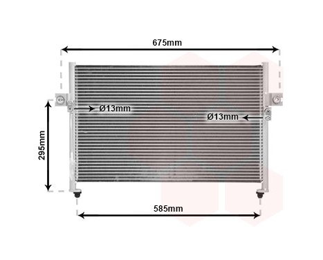Condenser, air conditioning 82005058 International Radiators, Image 2