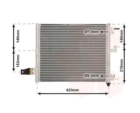 Condenser, air conditioning 82005062 International Radiators Plus, Image 2