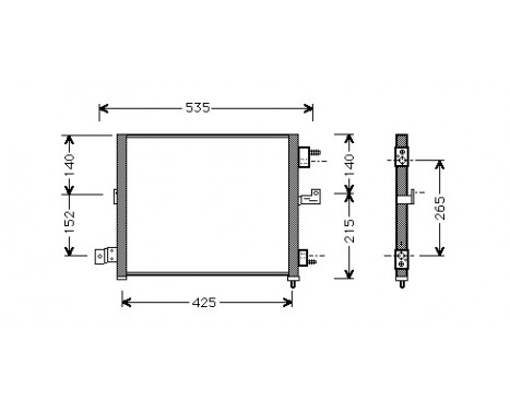 Condenser, air conditioning 82005062 International Radiators Plus
