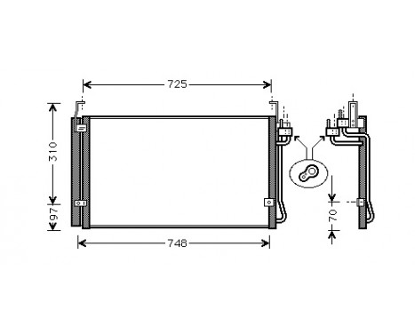 Condenser, air conditioning 82005071 International Radiators