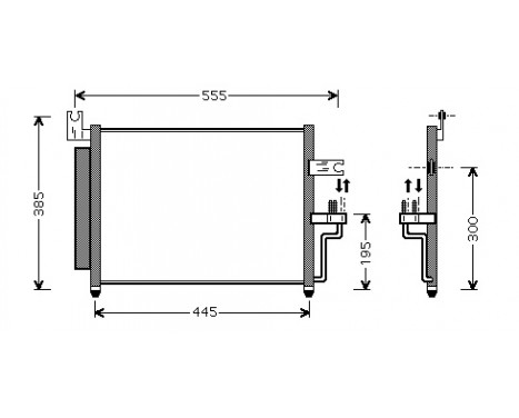 Condenser, air conditioning 82005081 International Radiators, Image 3