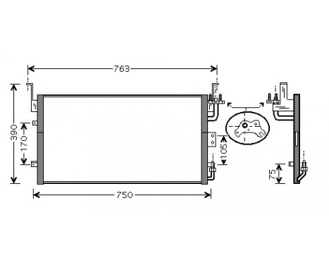 Condenser, air conditioning 82005083 International Radiators