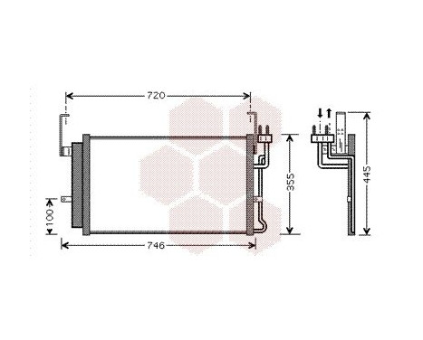 Condenser, air conditioning 82005084 International Radiators, Image 2