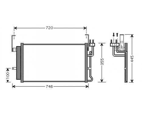 Condenser, air conditioning 82005084 International Radiators