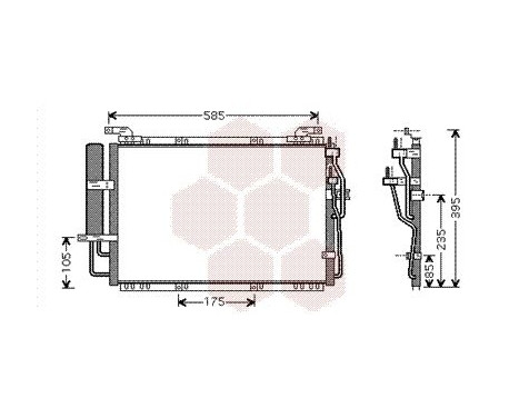 Condenser, air conditioning 82005091 International Radiators, Image 2