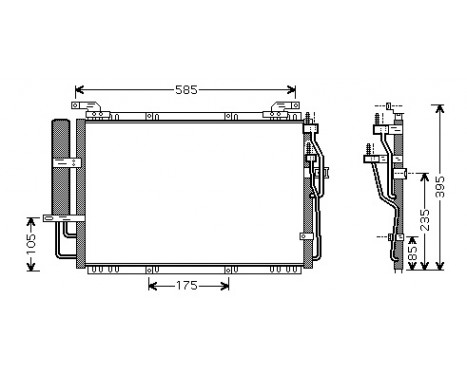 Condenser, air conditioning 82005091 International Radiators