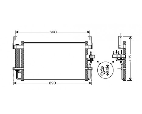 Condenser, air conditioning 82005092 International Radiators