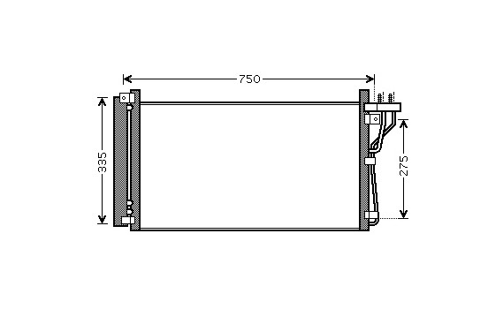 Condenser, air conditioning 82005184 International Radiators