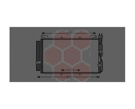 Condenser, air conditioning 82005220 International Radiators, Image 2