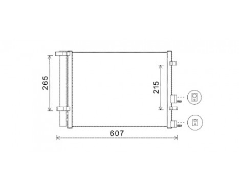 Condenser, air conditioning 82005244 International Radiators, Image 3