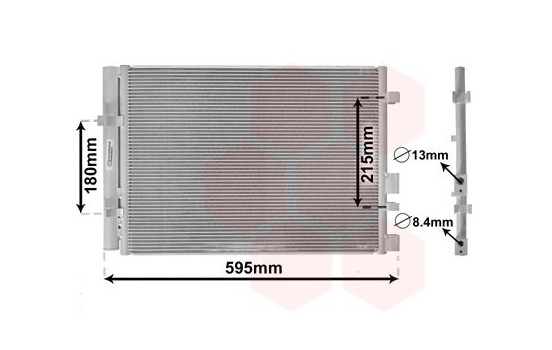 Condenser, air conditioning 82005249 International Radiators, Image 2
