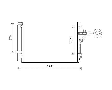 Condenser, air conditioning 82005280 International Radiators Plus