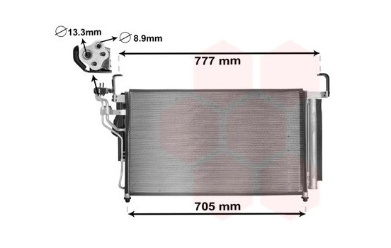 Condenser, air conditioning 82005347 International Radiators
