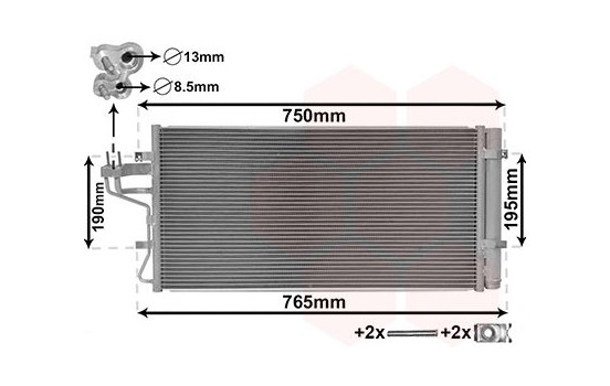 Condenser, air conditioning 82005431 International Radiators
