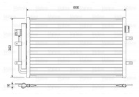 Condenser, air conditioning 822551 Valeo