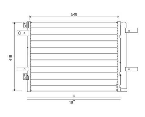 Condenser, air conditioning 822564 Valeo, Image 2