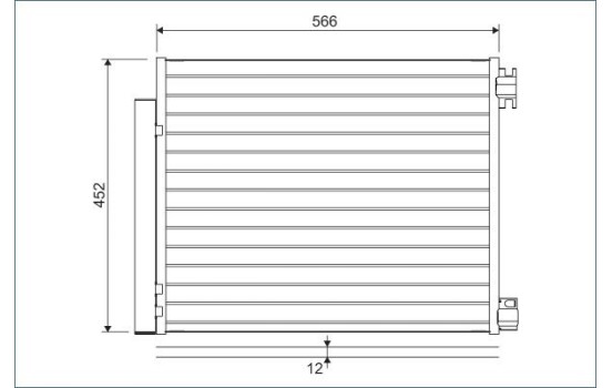 Condenser, air conditioning 822569 Valeo