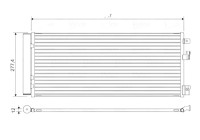 Condenser, air conditioning 822574 Valeo