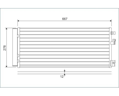 Condenser, air conditioning 822574 Valeo, Image 2