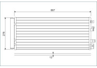 Condenser, air conditioning 822575 Valeo