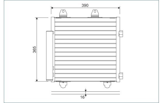 Condenser, air conditioning 822577 Valeo